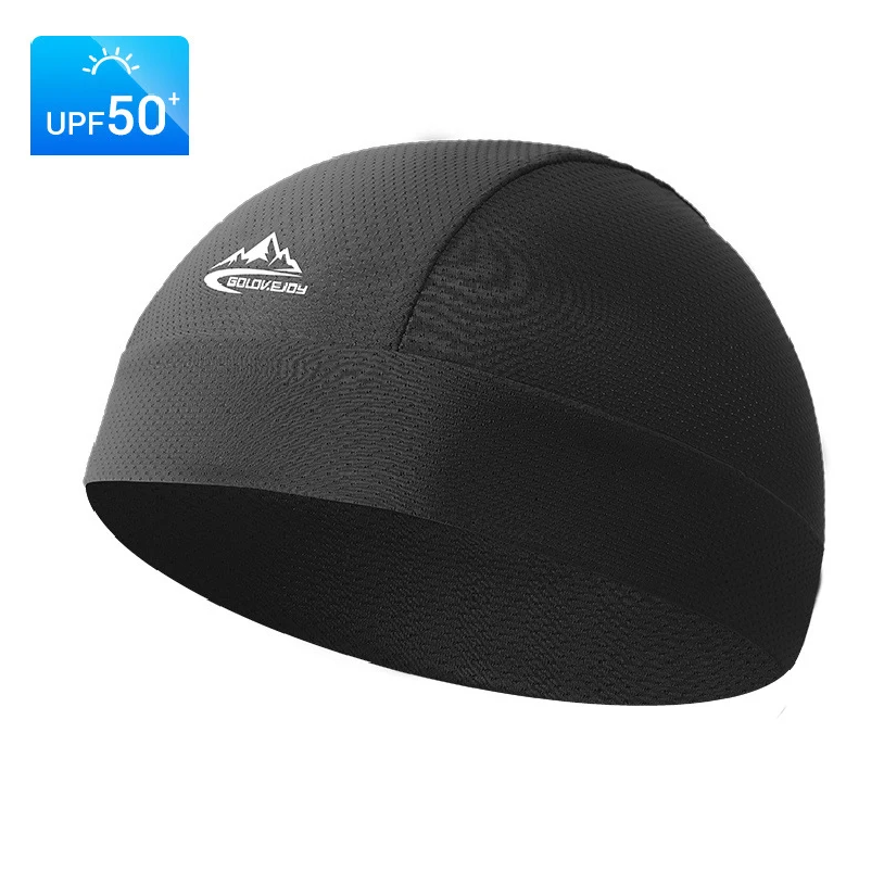 Skull Cap Helmet Liner - バイク用キャップ 速乾性 UVカット スポーツハット 冷却スカルキャップ ヘルメットライナー