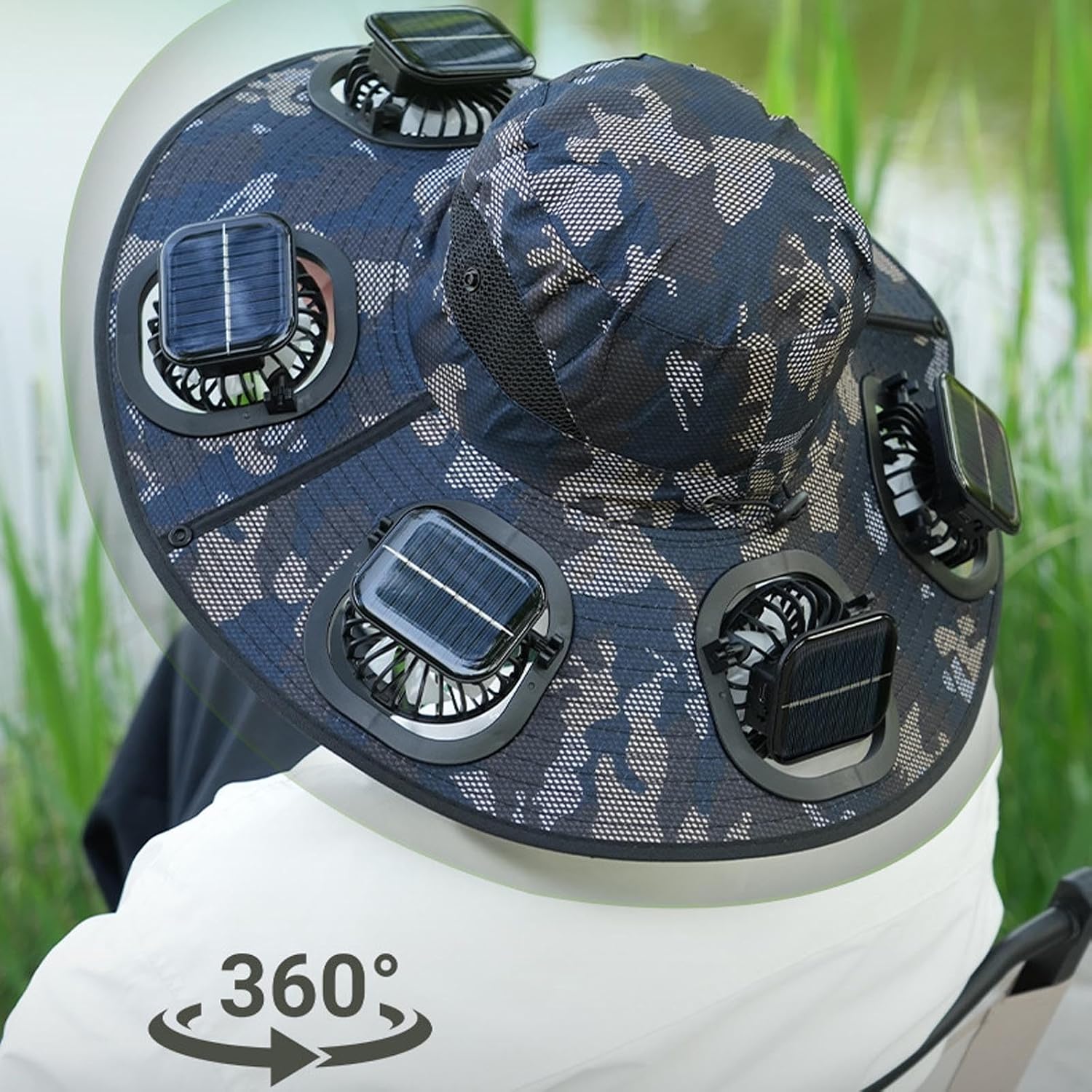2026年ホットサマー6ファンバイザーキャップソーラーファン - Sun Hat Wide Brim のレビューと価格
