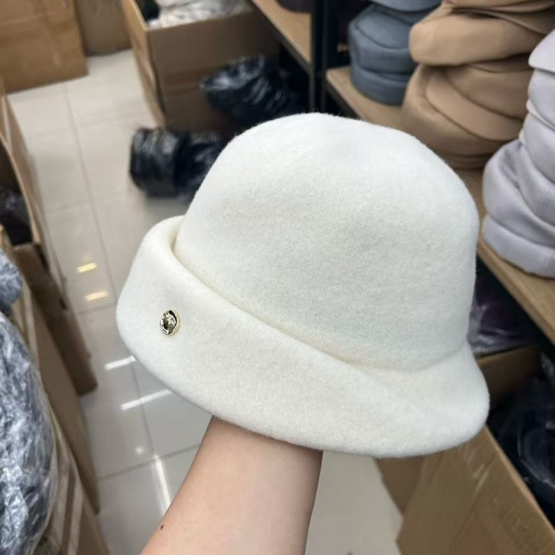 2026秋冬 ウールカシミヤ帽子 レディース ガールズ 無地 - Fedora Hat Wool のレビューと価格