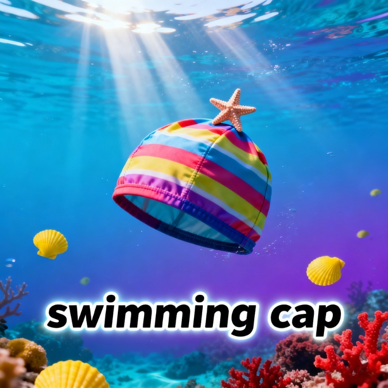 快適な子供用水泳キャップシリコーン素材かわいい漫画のデザイン - Swim Hat Silicone のレビューと価格