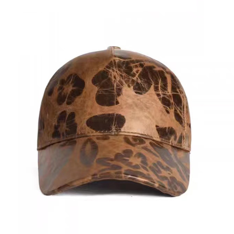 メンズ・レディース向けレタープリントレザー野球帽、秋のトレン - Baseball Cap Structured のレビューと価格
