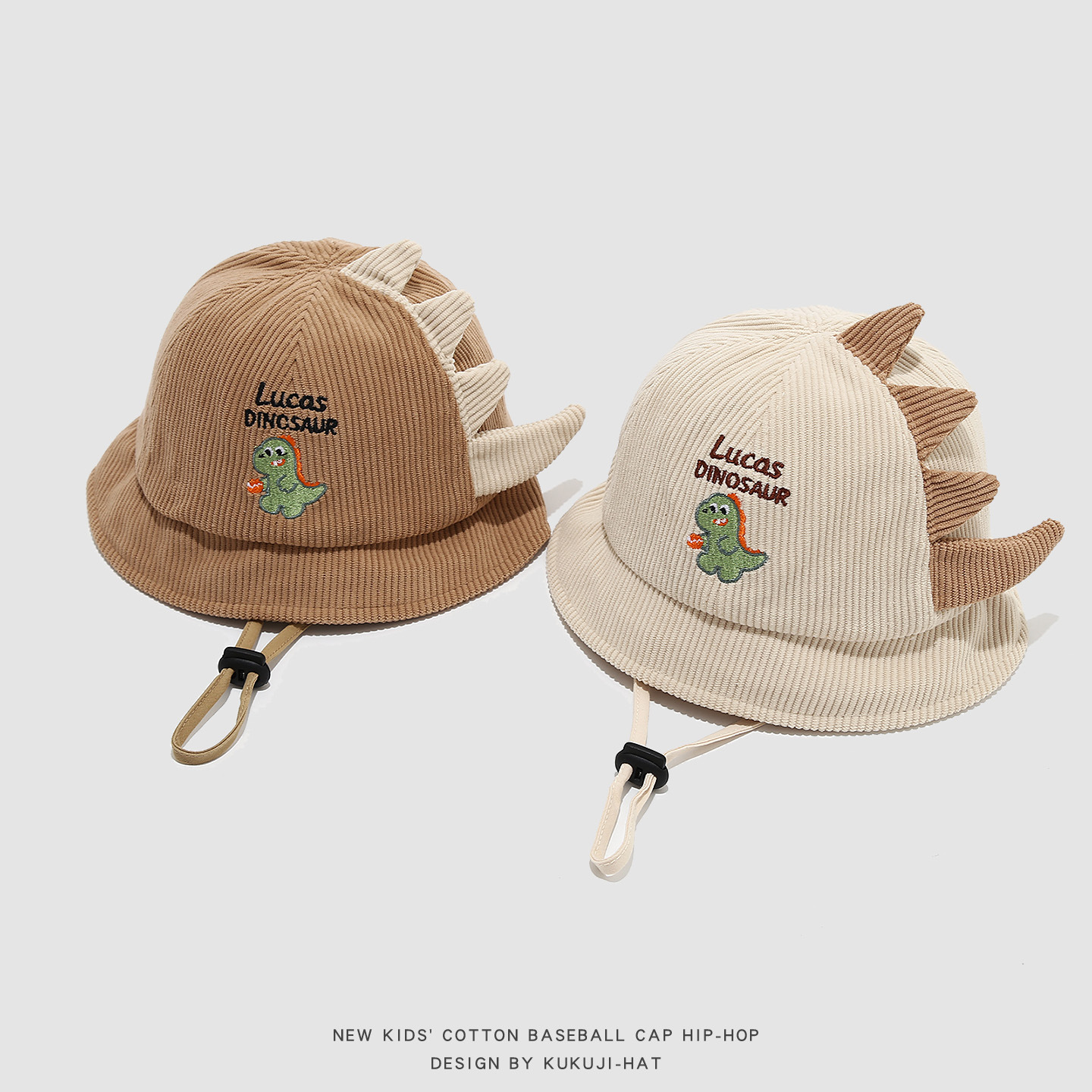 かわいいベビーサンハット春秋軽量恐竜バケットハットワイドつば - Sun Hat Wide Brim のレビューと価格