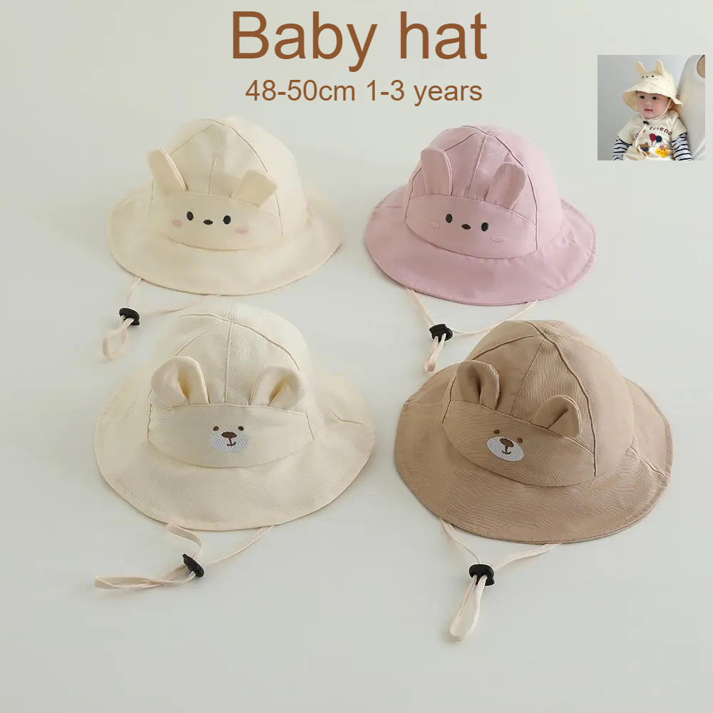 ベビーガールズサンハット 48-50cm コットンパナマキッ - Bucket Hat Cotton のレビューと価格
