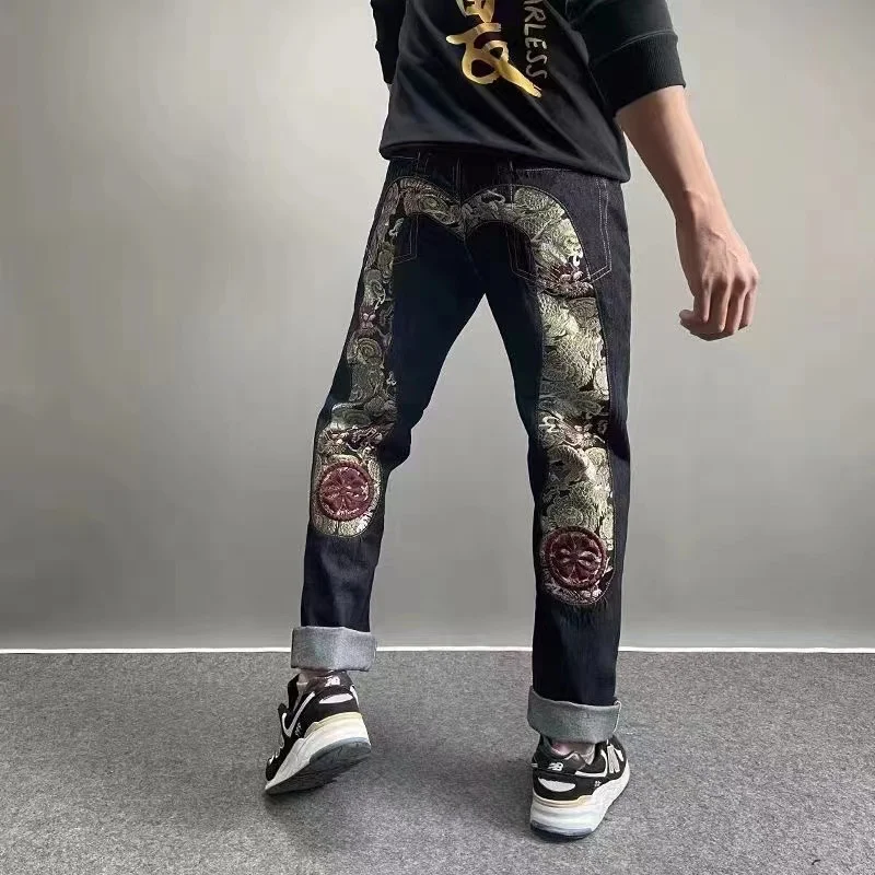 H・md-メンズ日本手作り刺jeansジーンズ、純綿、ストレ - Levis Jeans 501 のレビューと価格