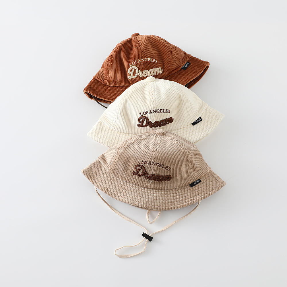 ベビー無地日焼け止め帽子 男の子用保温コーデュロイフィッシャ - Bucket Hat Cotton のレビューと価格